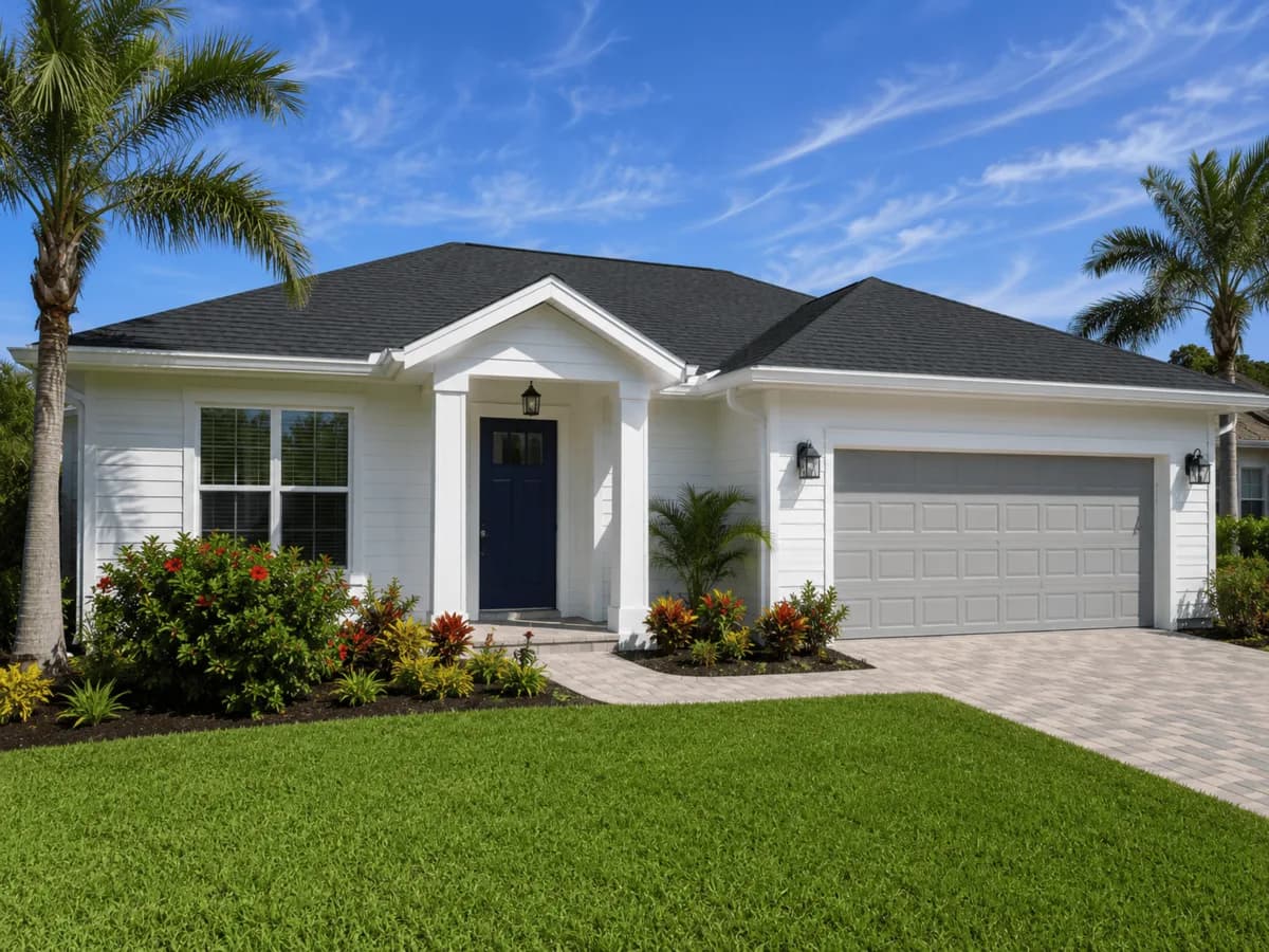Representative Southwest Florida exterior with updated roofing and siding