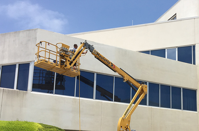 Commercial Pressure Washing Elevated