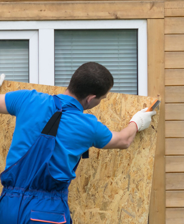 Hurricane Preparedness Boarded-Up-Windows